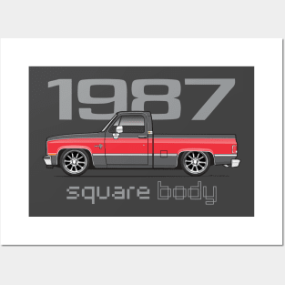 1987 square body Posters and Art